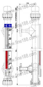 CFZ-C17 UPVC管件组合的耐腐型磁性翻柱液位计